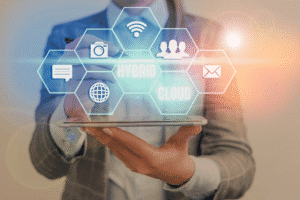 Digital interface showing cloud and public access icons for online records in Arizona