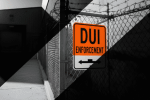 DUI enforcement sign near detention center in Phoenix, Arizona