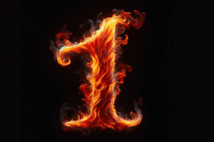 Class 1 Felony Arizona – Fiery Number One Graphic for Criminal Law Blog