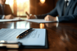 Attorney of Record in Arizona Meeting at Rideout Law Group Office