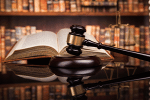 Legal resources and gavel in Mohave County attorney’s office