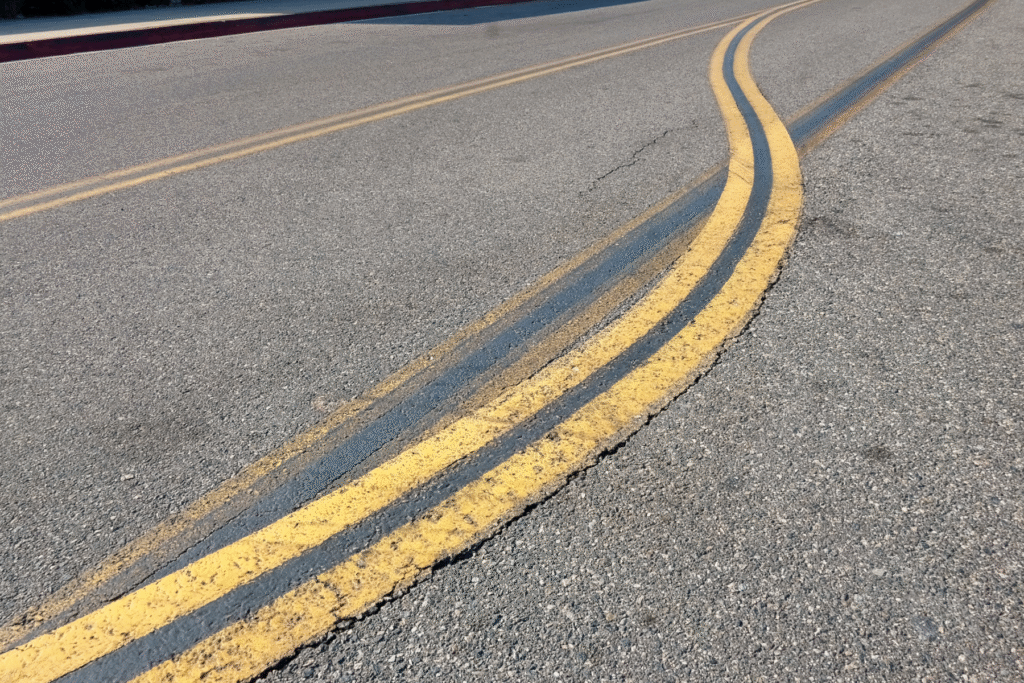 Arizona center turn lane road markings near Scottsdale – traffic law reference by Rideout Law Group