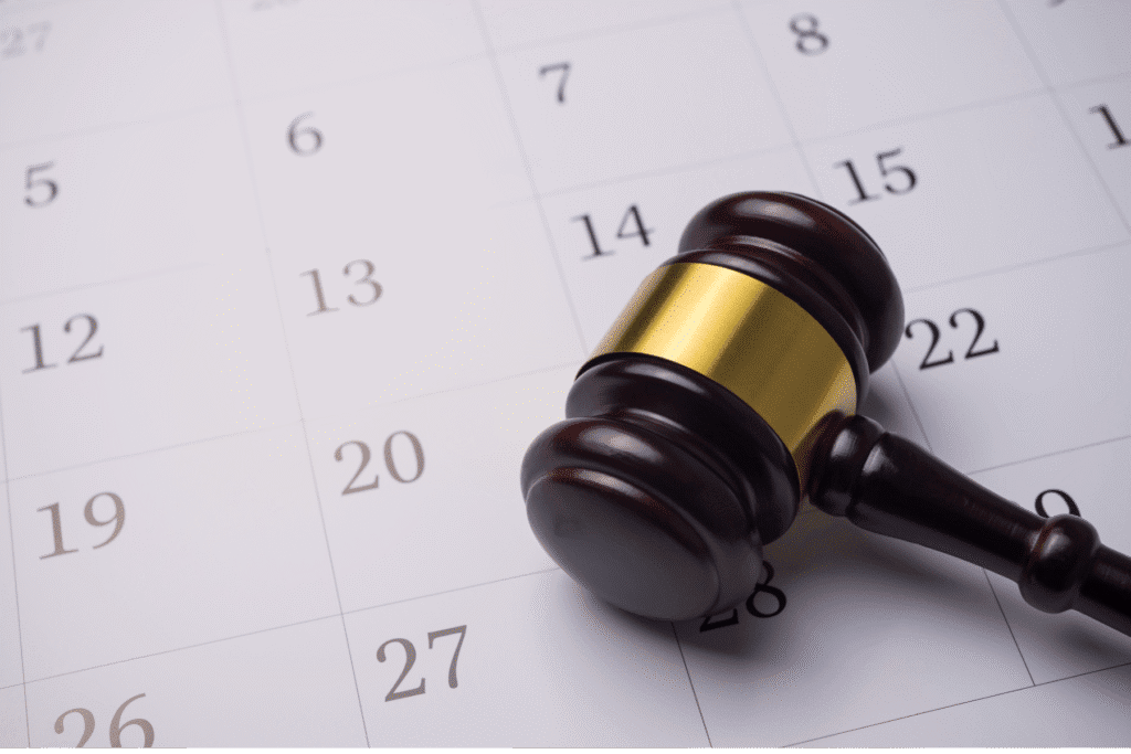 Maricopa Superior Court calendar with judge’s gavel in Scottsdale, Arizona