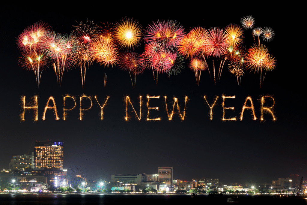 New Year fireworks over city skyline – Rideout Law Group discusses common New Year’s Eve arrests in Arizona