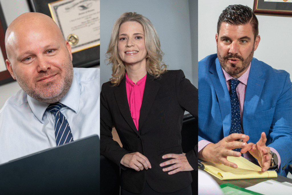 Criminal Defense Attorneys Brad Rideout, Carolyn Keist-Gilbert, and Steven Eckhardt at Rideout Law Group Scottsdale Office