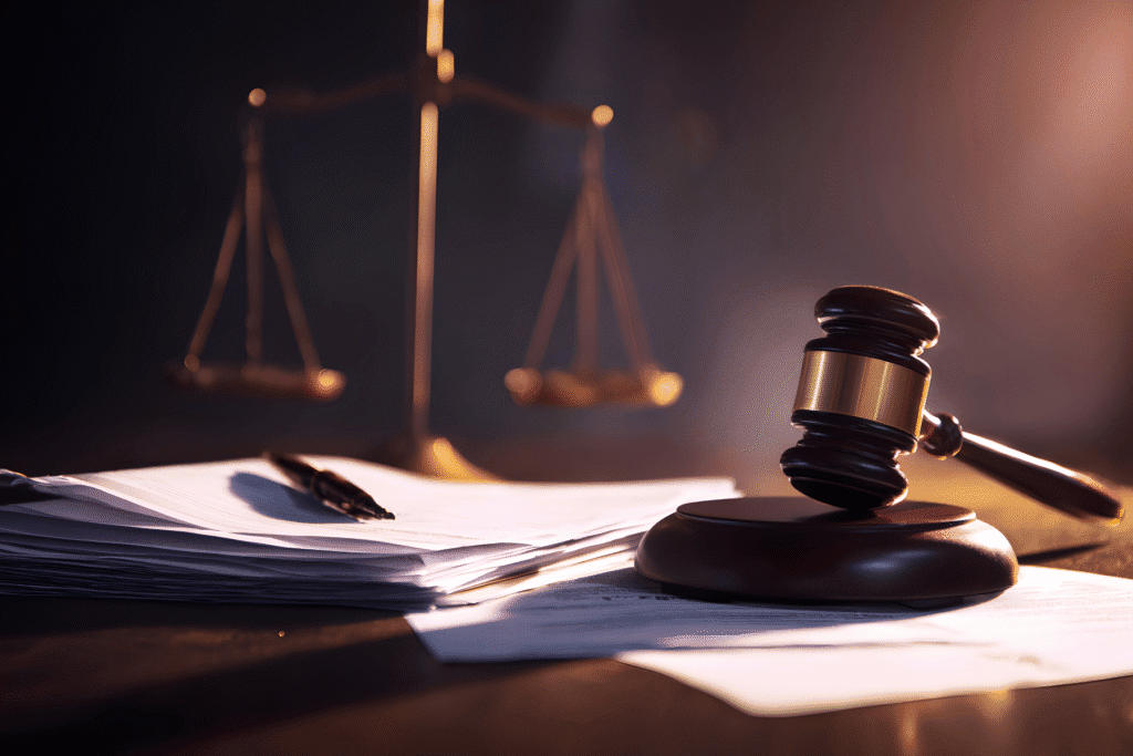 Gavel and court documents representing Arizona criminal procedure at Rideout Law Group