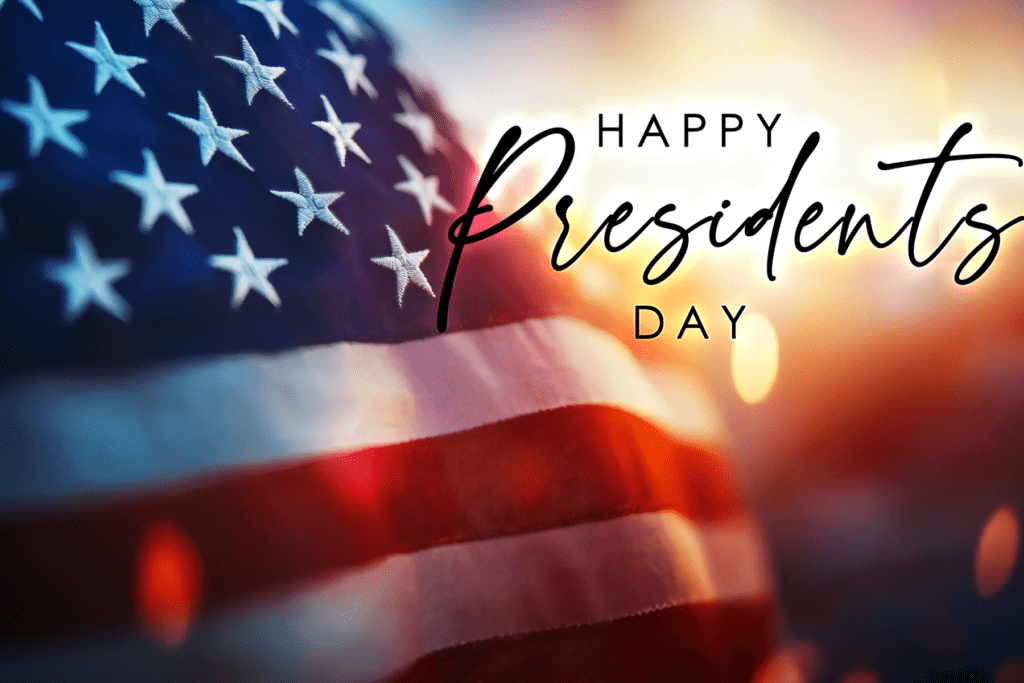 Presidents Day, American flag, US history, federal holiday, American democracy, rule of law, constitutional leadership, patriotic holiday, civic responsibility, Arizona law firm