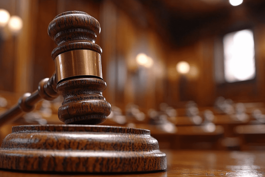 Arizona courtroom gavel representing juvenile cases charged in adult criminal court