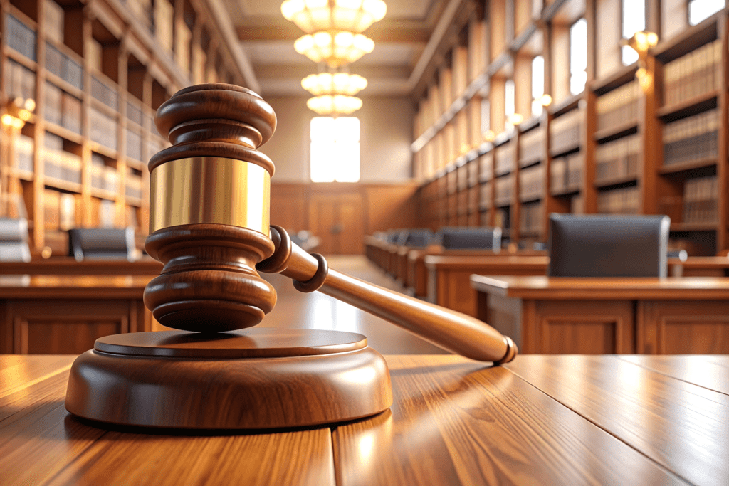 Arizona criminal defense courtroom gavel in Scottsdale representing theft trial and RAJI jury instructions